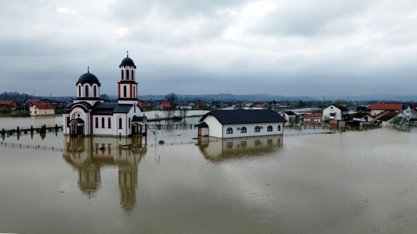 Land unter in Bosnien
