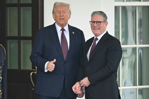 Starmer und Trump im Februar im Weißen Haus