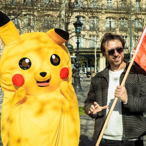 Pikachu gegen Erdoğan: das Pokémon bei einer Kundgebung gegen den türkischen Präsidenten in Paris
