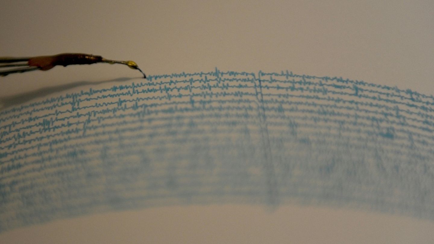 Aufzeichnungen eines Seismographs
