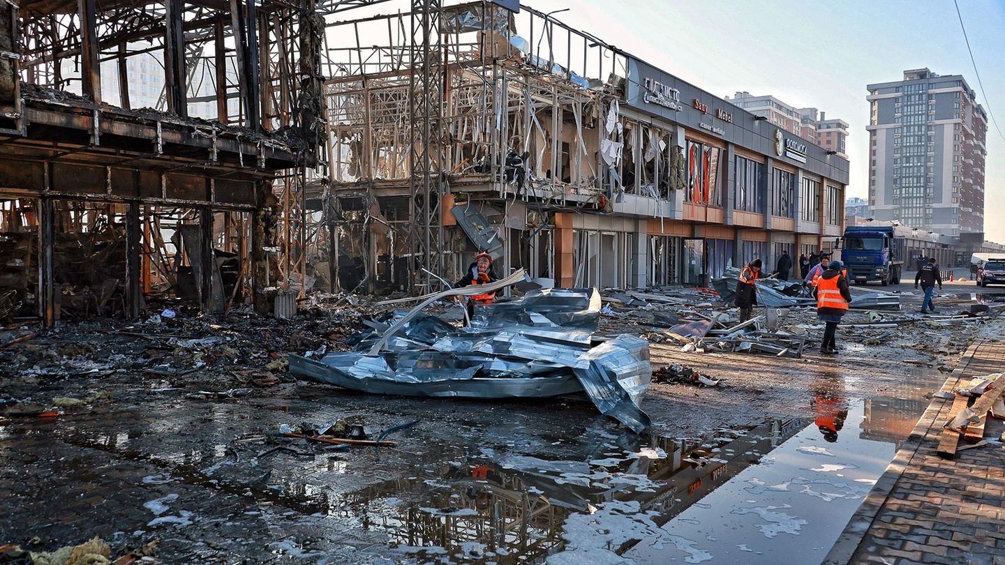 Die Folgen eines nächtlichen russischen Drohnenangriffs auf Odessa