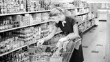 Ein historisches Bild aus einem US-amerikanischen Supermarkt
