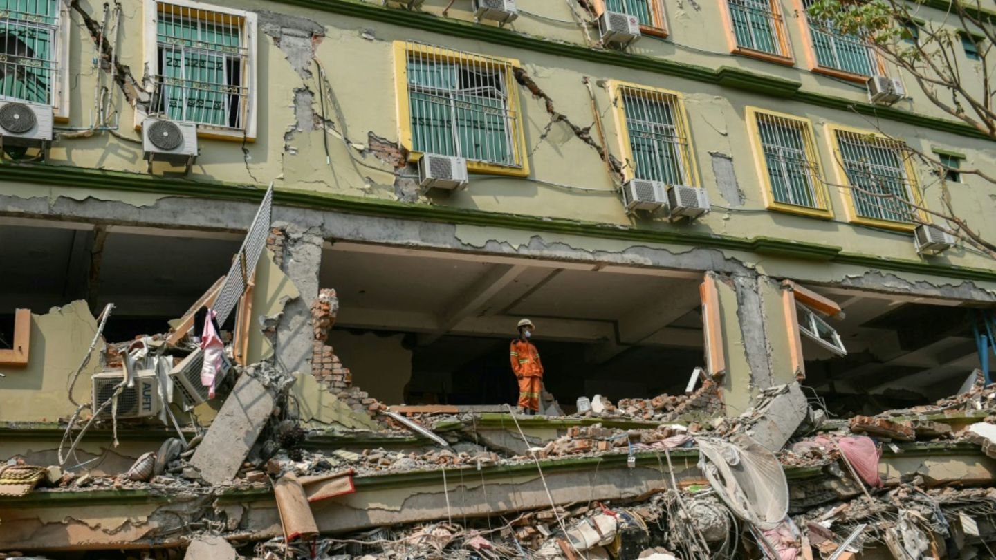 Erdbebenschäden in Mandalay