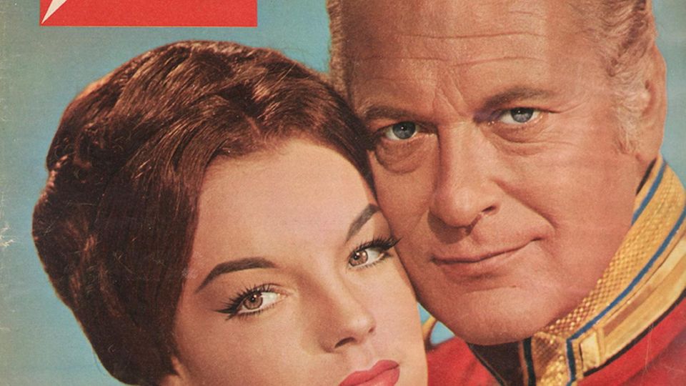 Mit Curd Jürgens: Die junge Romy Schneider 1959 auf dem stern