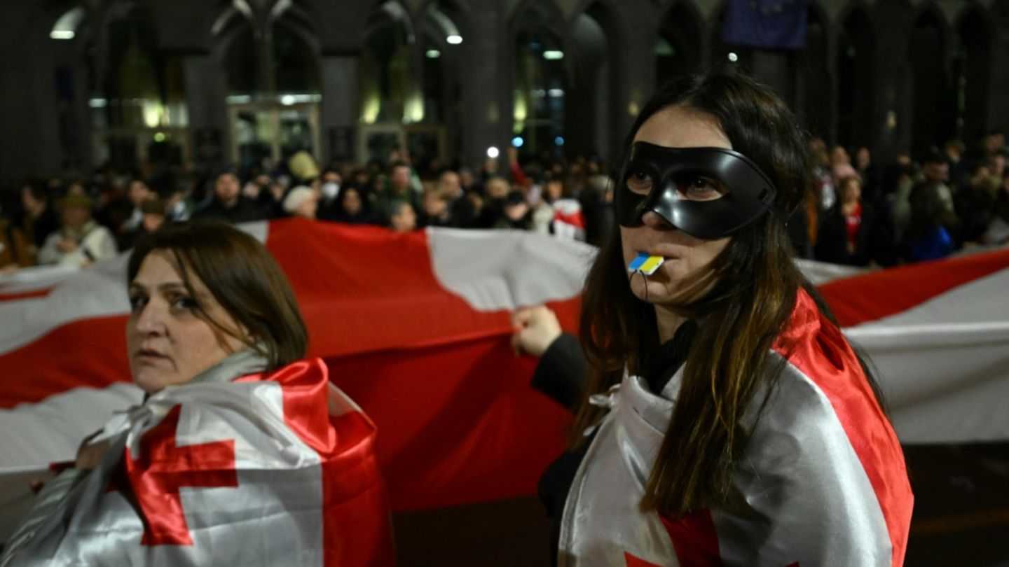 Pro-europäische Demonstranten in Georgien