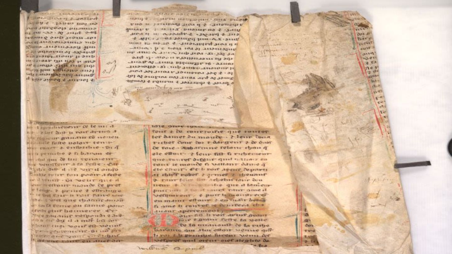 Ein historischer Bestseller: Ausschnitt aus dem Artus-Fragment