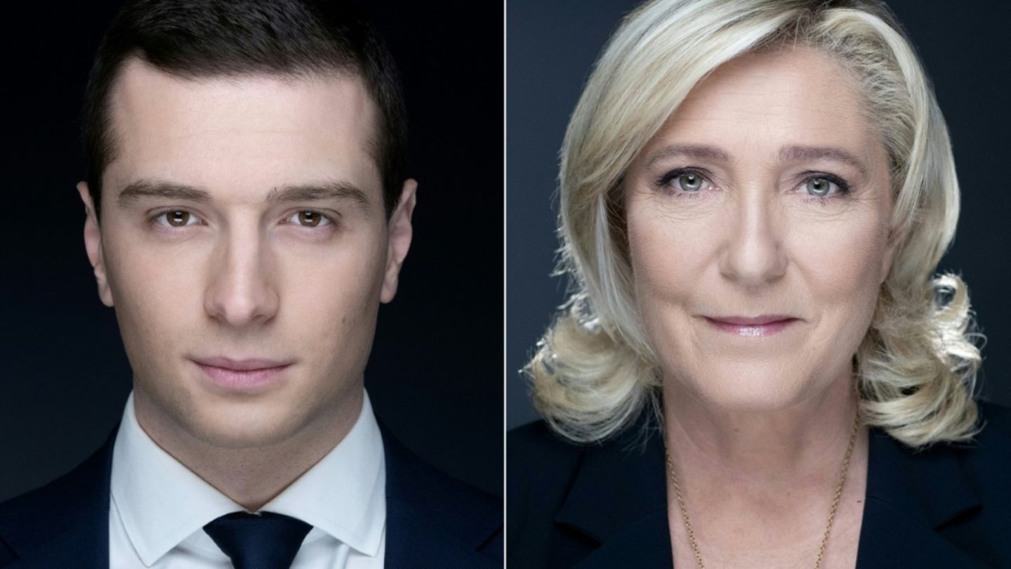 Jordan Bardella und Marine Le Pen