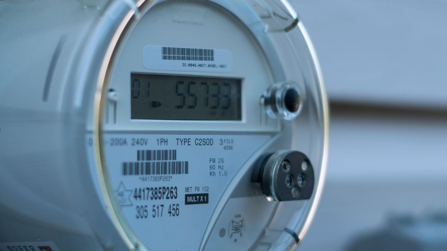 Nahaufnahme eines Smart Meter