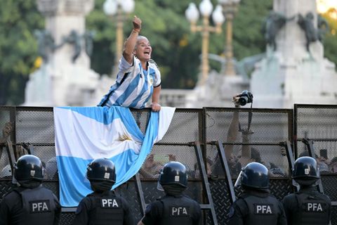 Protest in Buenos Aires gegen Milei