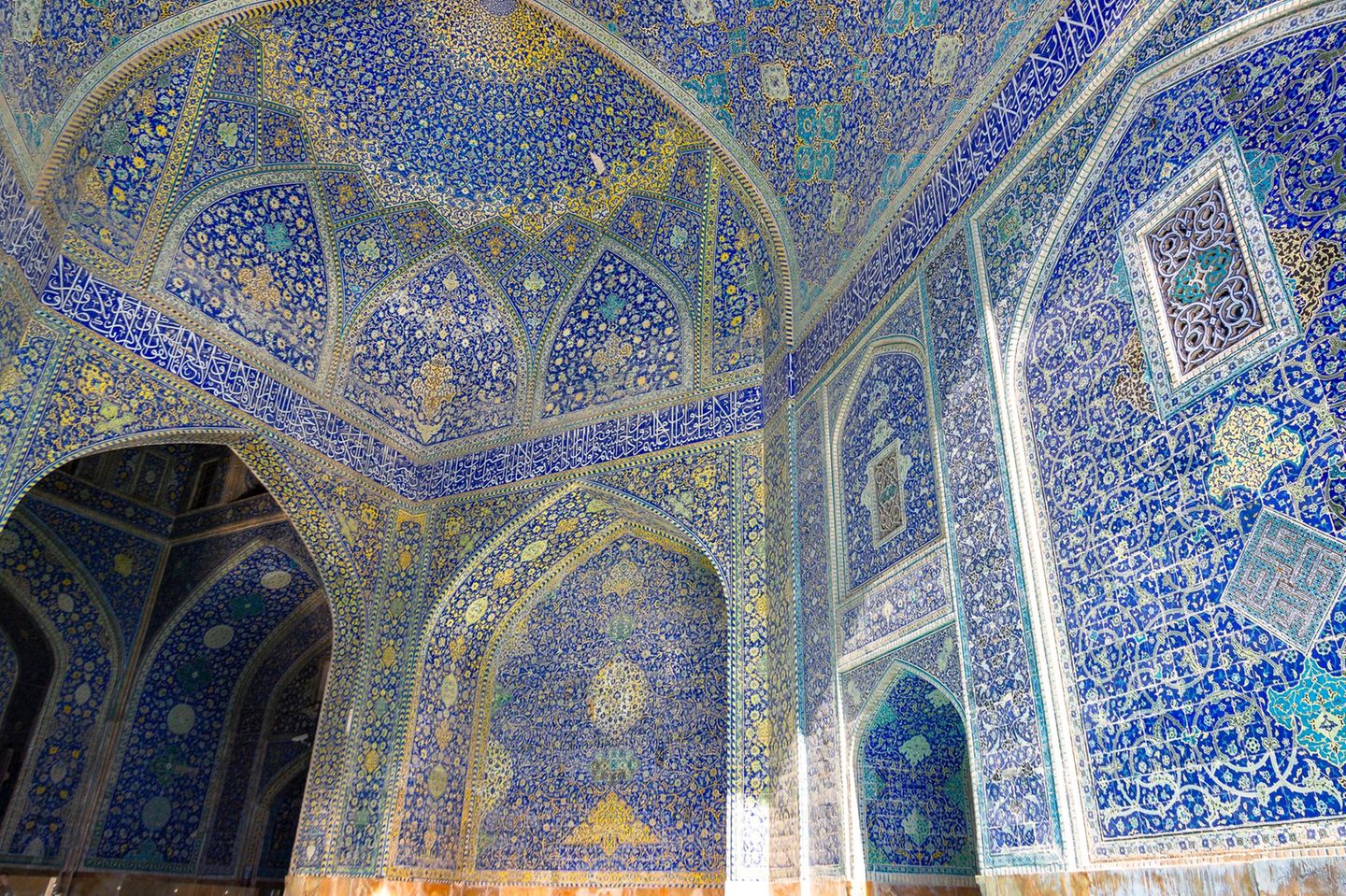 Innenansicht der Imam-Moschee in Isfahan, Iran