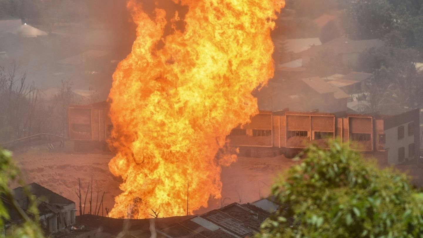 Das Feuer an der Pipeline
