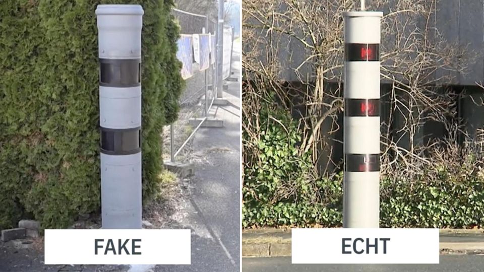 Täuschend echt: Unbekannter stellt Blitzer-Attrappe auf – Polizei schreitet ein