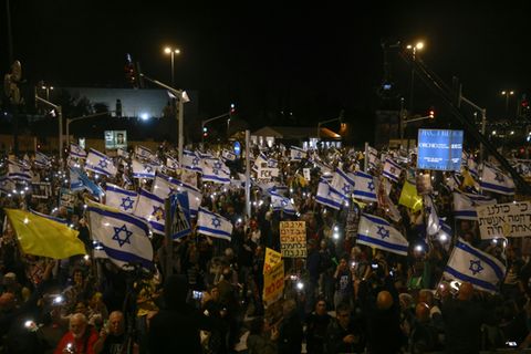 Proteste gegen die israelische Regierung in Jerusalem