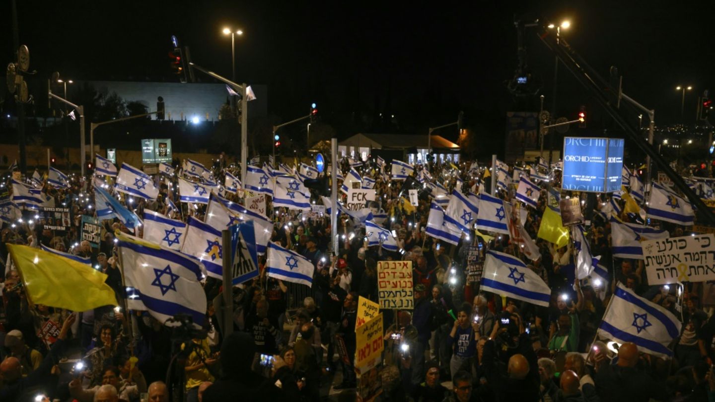 Proteste gegen die israelische Regierung in Jerusalem