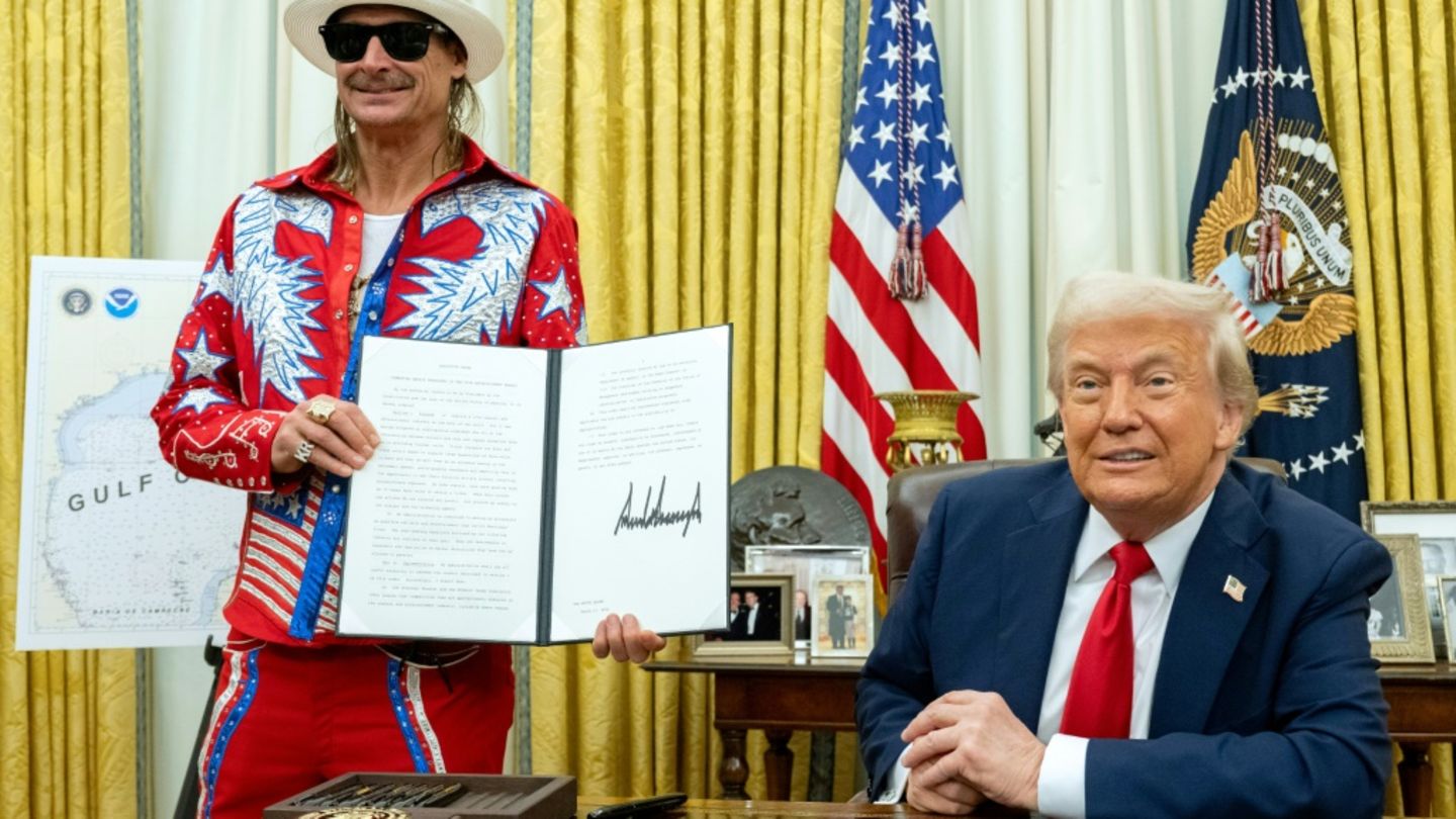 Trump und Kid Rock im Oval Office