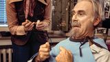 Komiker Loriot, Vicco von Bülow, in der Maske von Radio Bremen