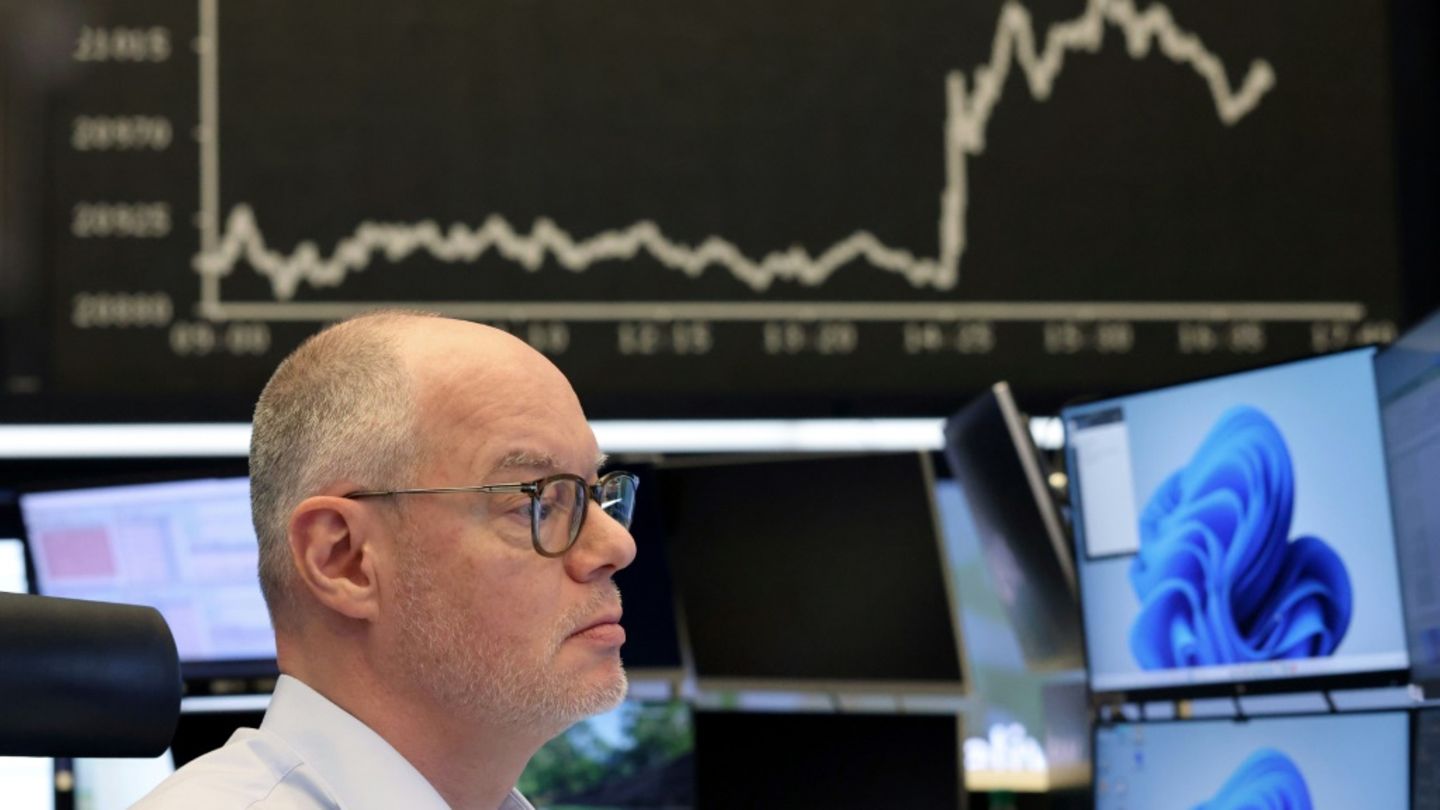 Händler an der Frankfurter Börse