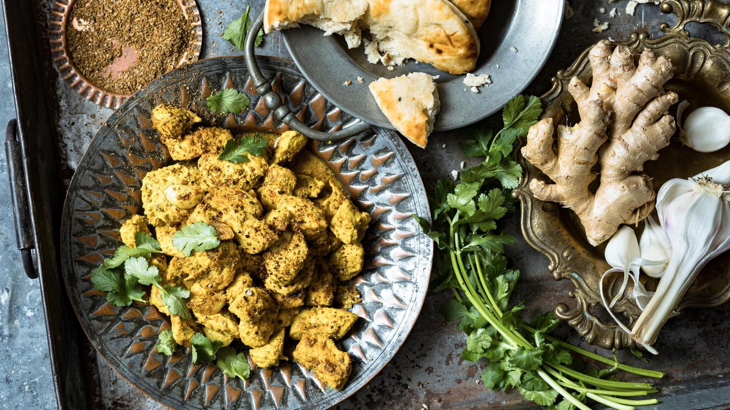 Butter Chicken angerichtet Butter Chicken angerichtet