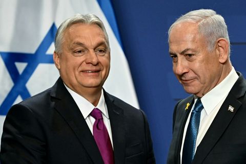 Orban (links) und Netanjahu in Budapest