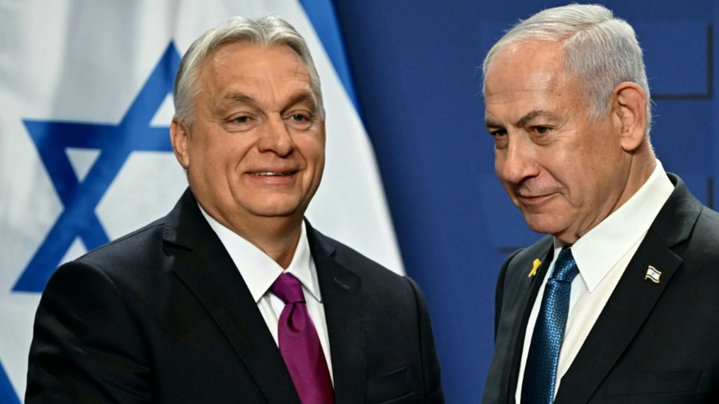 Orban (links) und Netanjahu in Budapest