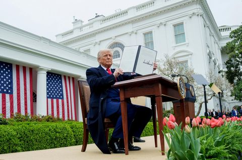 US-Präsident Donald Trump kündigte am Mittwoch reziproke Zölle gegen die Welt an