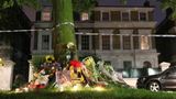Daas haus der verstorbenen Amy Winehouse, Fans haben Blumen davor abgelegt