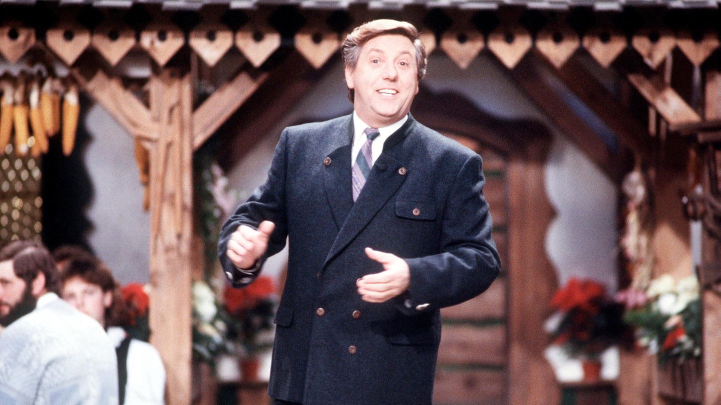 Der österreichische Moderator KARL MOIK in der Sendung MUSIKANTENSTADL