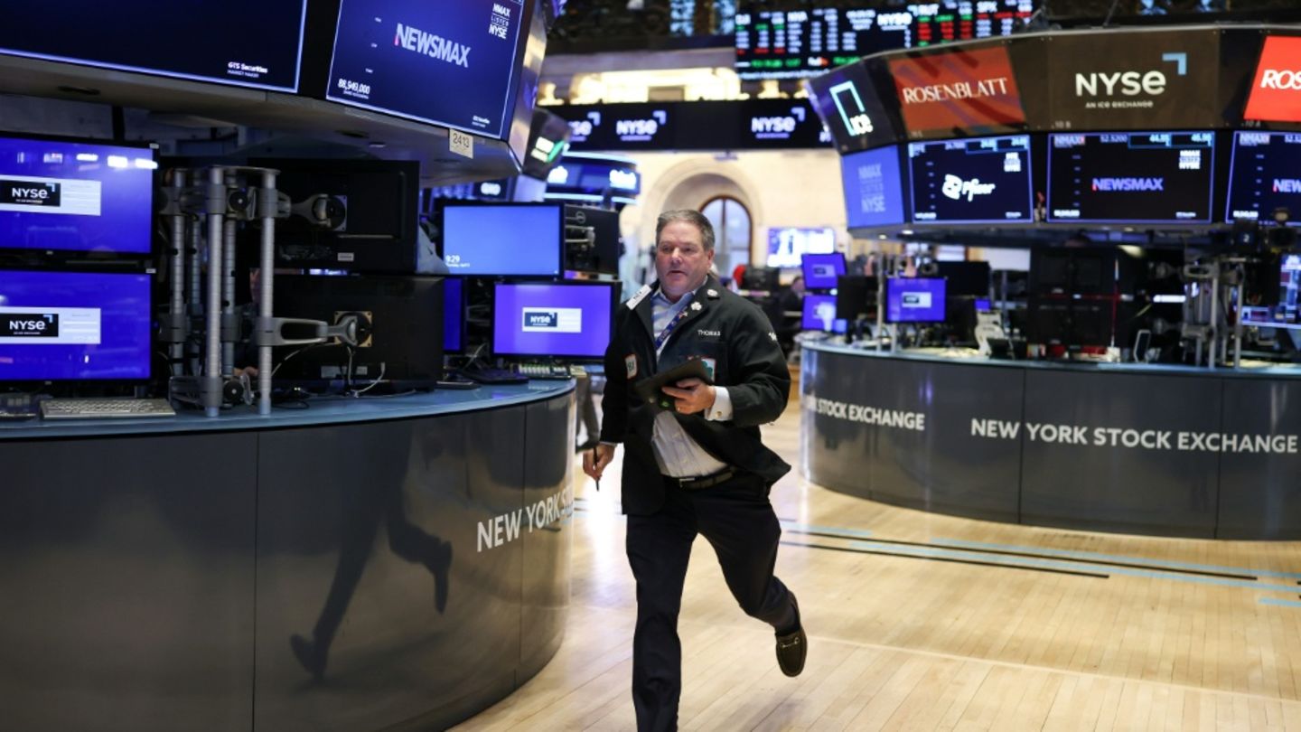 Szene an der Wall Street
