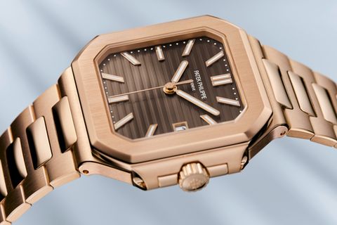 Patek Philippe Modell "Cubitus" mit braunem Zifferblatt