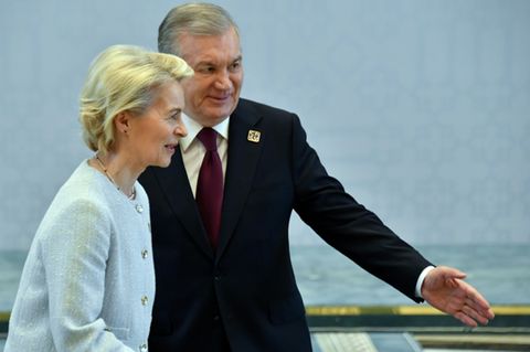 Von der Leyen und Mirsijojew in Samarkand