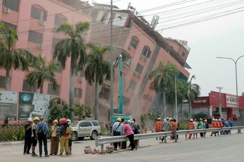 Erdbebenschäden in Mandalay
