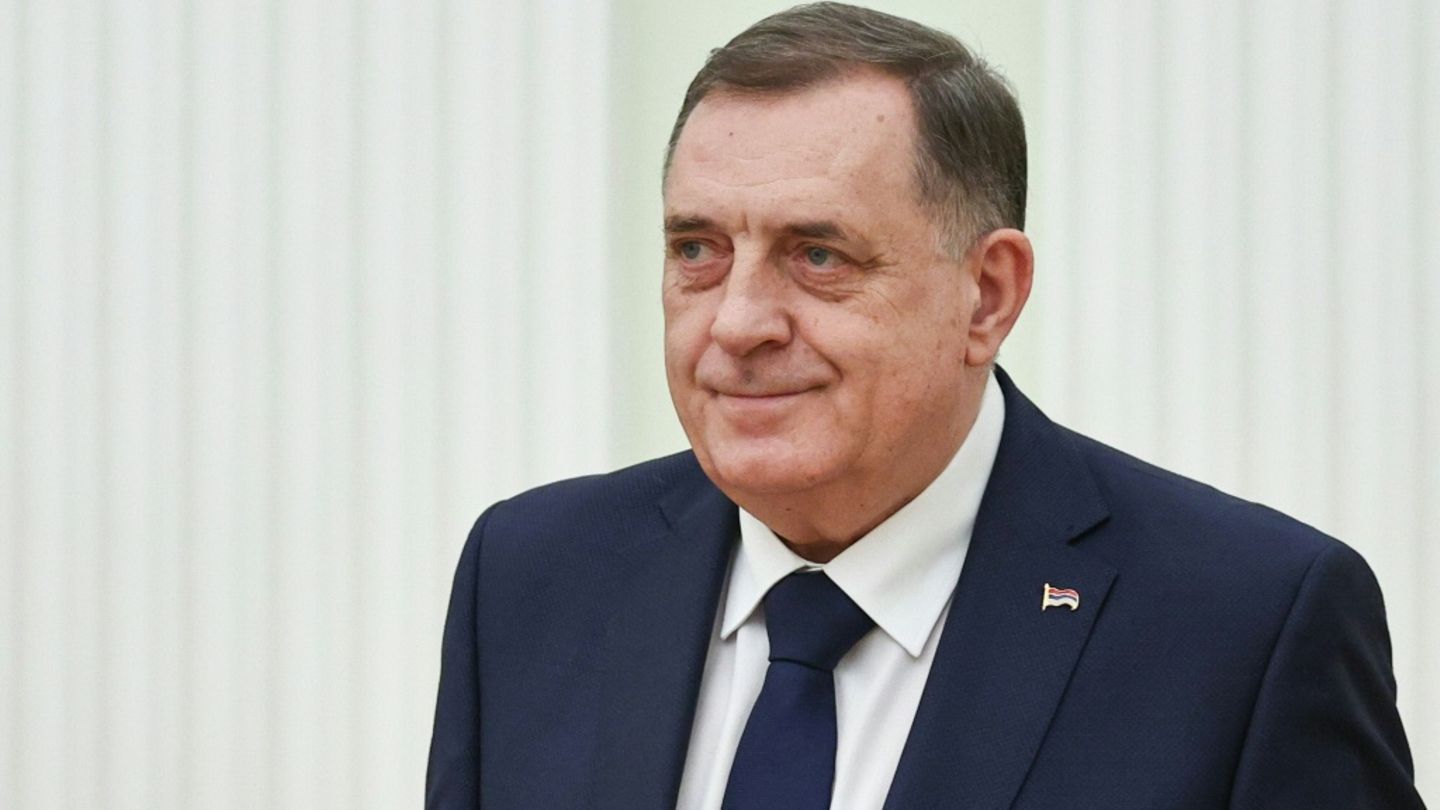 Dodik, bei einem Besuch in Moskau vom 1. April (Bildquelle: Sputnik)