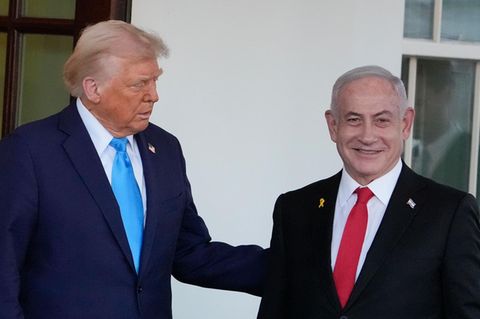 Im Februar war Benjamin Netanjahu zum ersten Mal bei Donald Trump im Weißen Haus zu Gast