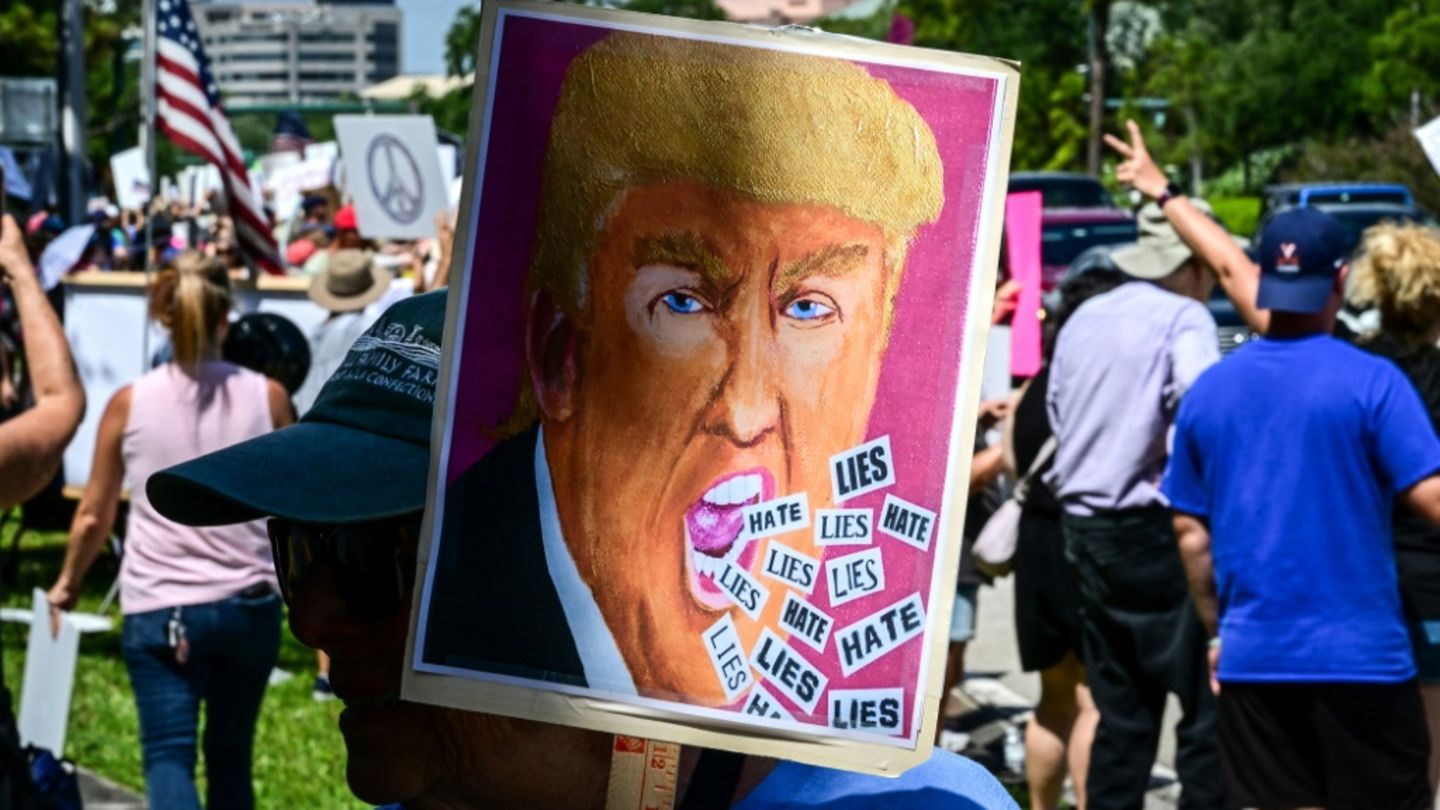 Demonstration gegen die Regierung Trump