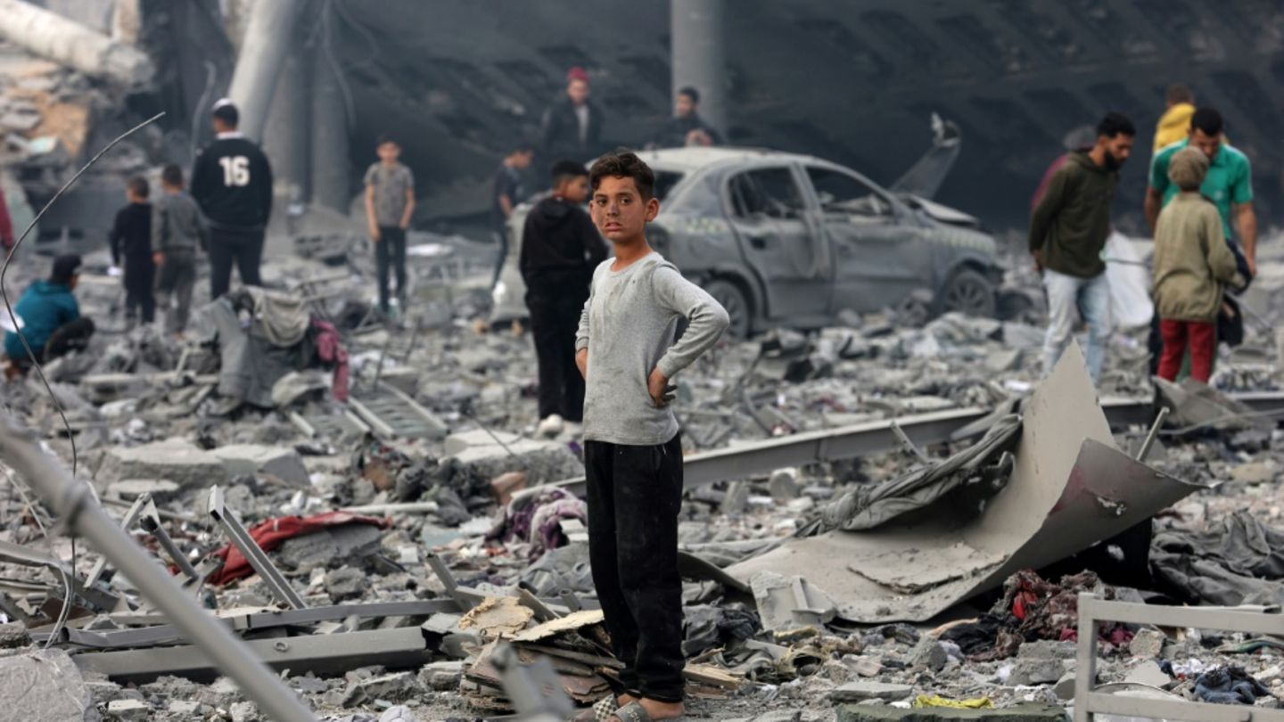 Trümmer in der Stadt Gaza