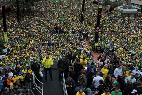 Pro-Bolsonaro-Kundgebung in São Paulo