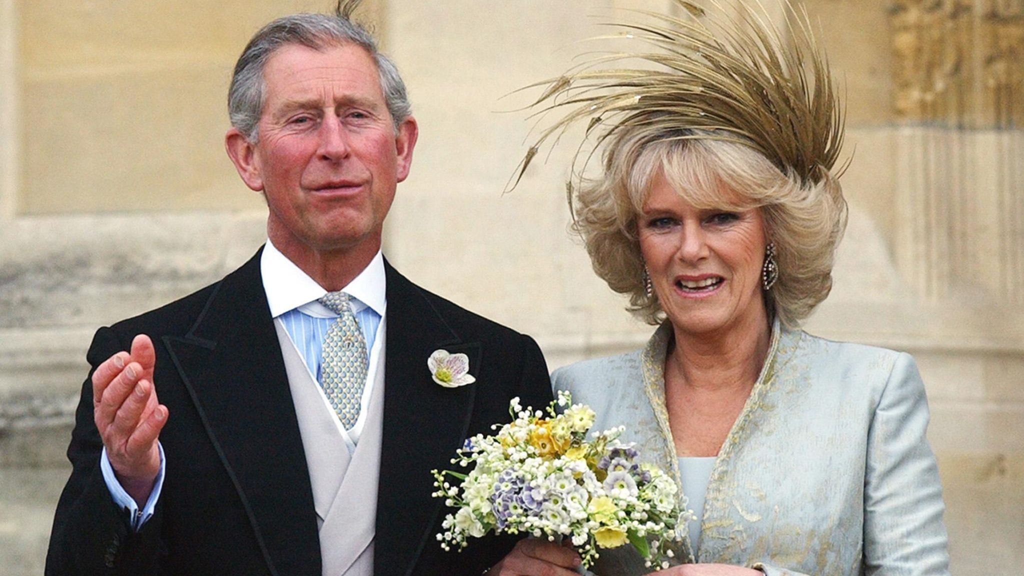 König Charles und Camilla 2005 bei ihrer Hochzeit
