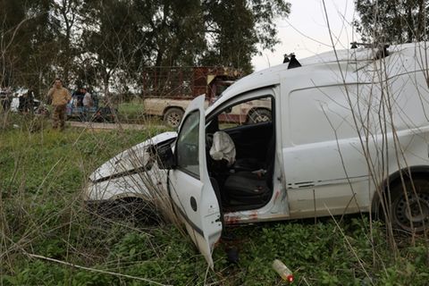 Schauplatz eines israelischen Luftangriffs im Südlibanon