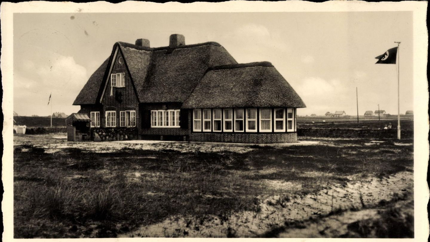 Historisches Bild: Hermann Görings Sommerhaus auf Sylt, ca. im Jahr 1937