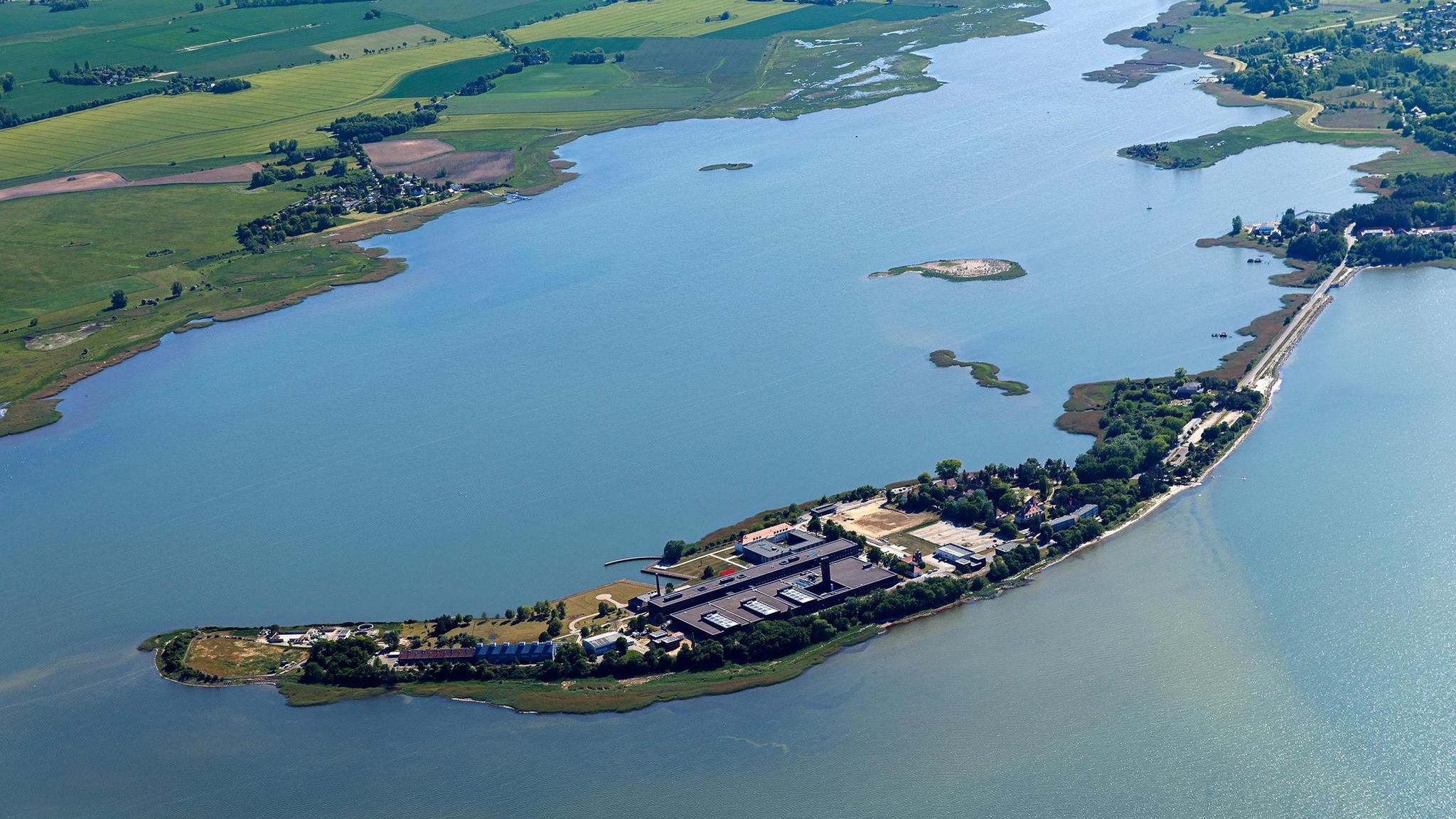 Virus-Forschung: Die Insel Riems im Greifswalder Bodden.