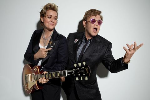 Posieren für gemeinsames Album: Brandi Carlile und Elton John