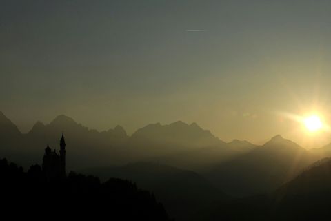Blick auf Allgäuer Alpen