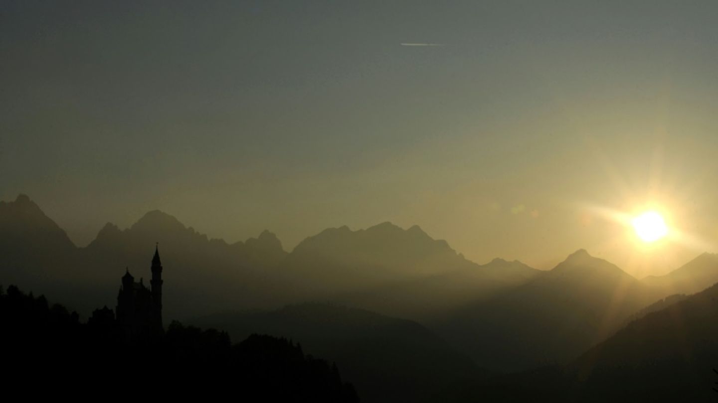 Blick auf Allgäuer Alpen