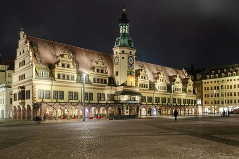 Altes Rathaus an Leipziger Marktplatz