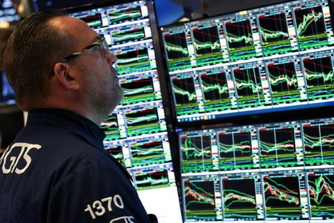 Ein Händler an der New Yorker Börse