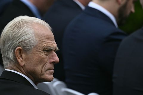 Navarro bei der Verkündung neuer Zölle am 2. April