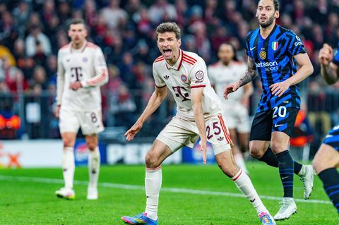 Thomas Müller bei FC Bayern gegen Inter Mailand