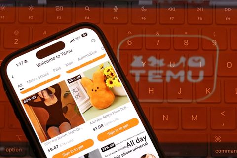 Logo der Temu-App