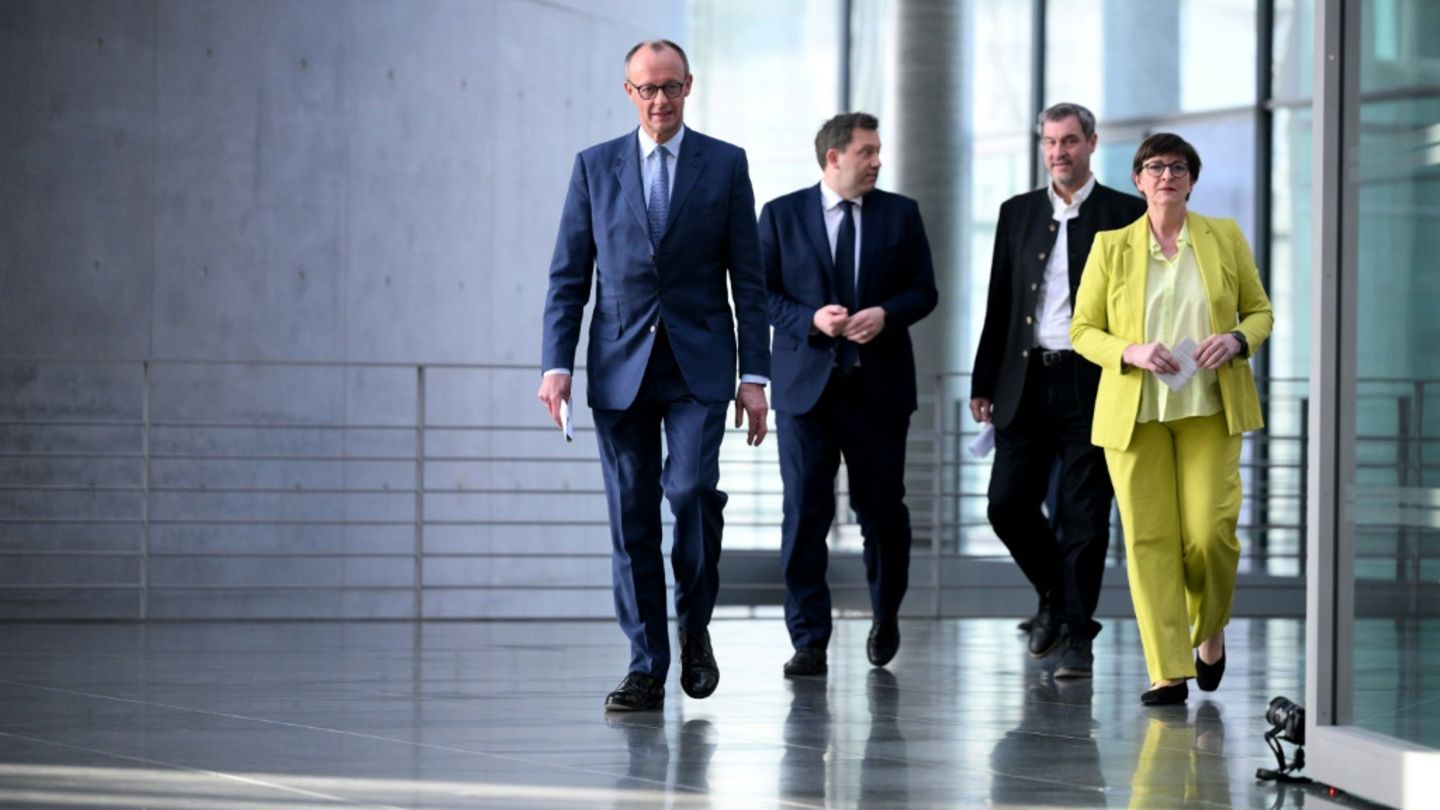 Parteichefs von CDU, SPD und CSU