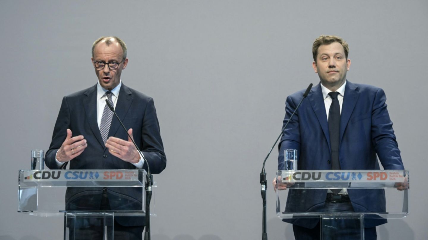 Merz und SPD-Chef Klingbeil
